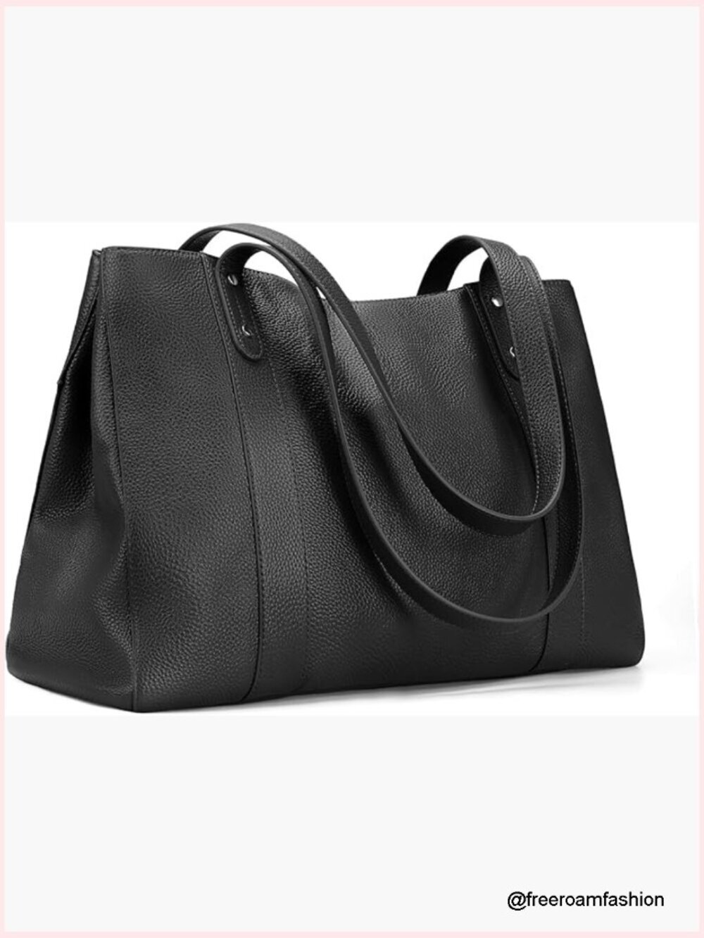 Genuine Leather 15 Inch Laptop Tote Bag with Padded Compartment